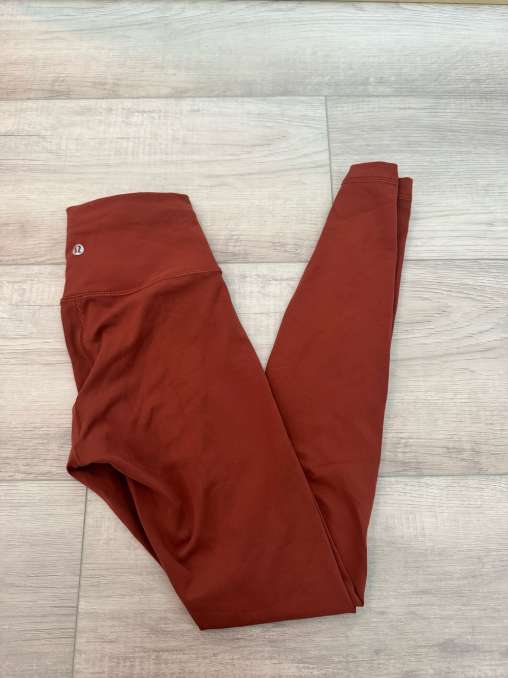 lululemon athletica burnt orange workout leggings